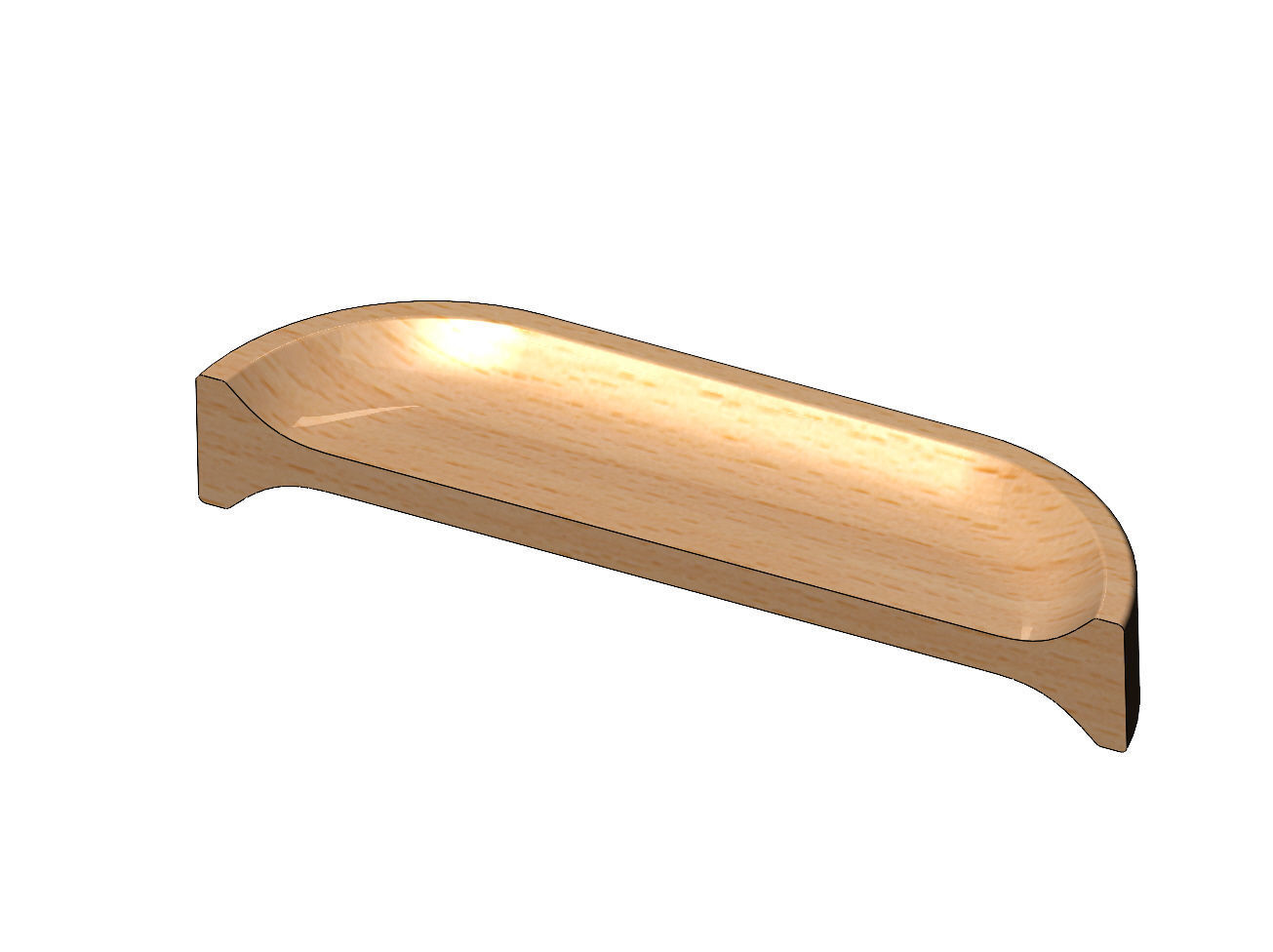 Cabinet drawer handle and pull N006 miniset 3D print model_4