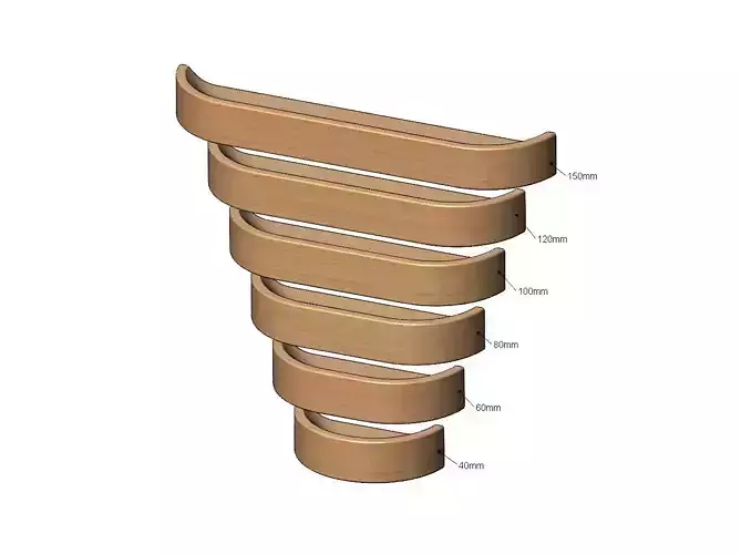 Cabinet drawer handle and pull N006 miniset 