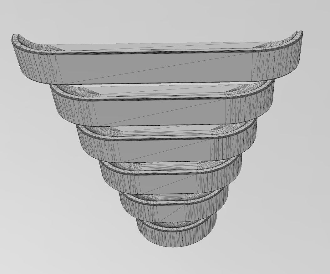 Cabinet drawer handle and pull N006 miniset 3D print model_12
