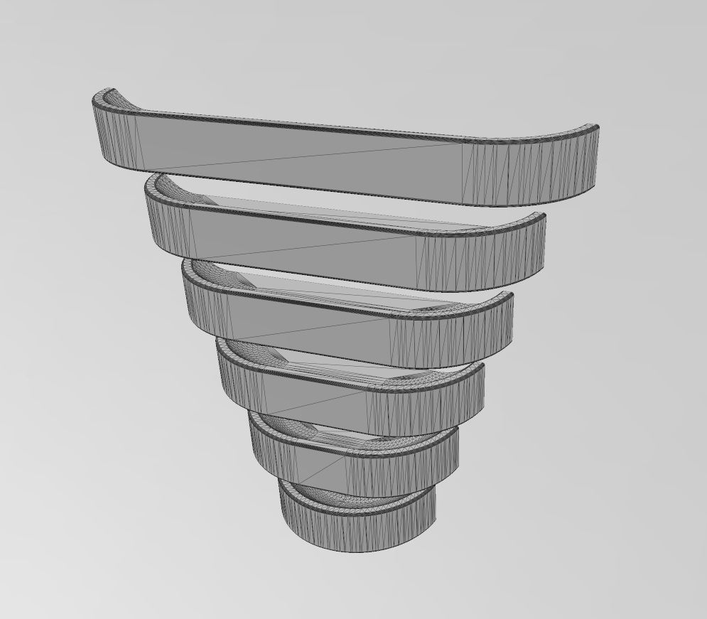 Cabinet drawer handle and pull N006 miniset 3D print model_10