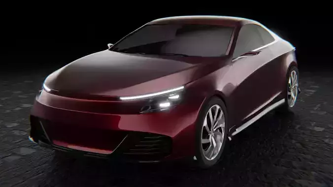 CRZ Coupe Car - Low Poly