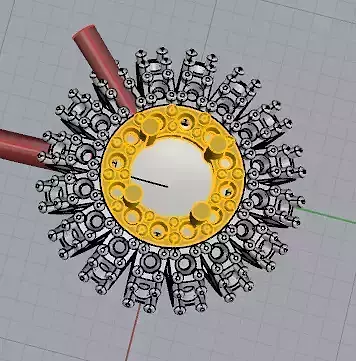 YD139 circle with holes in it