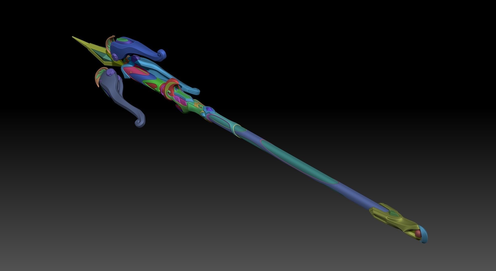 Atlantic Mercy Staff  3D print model_13