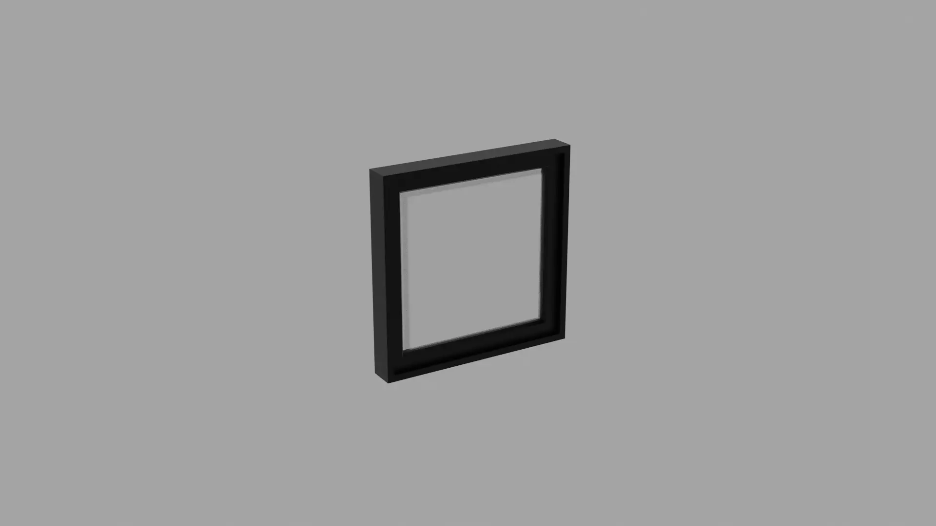 Aluminum Window Geometry Nodes Low-poly 3D model_0