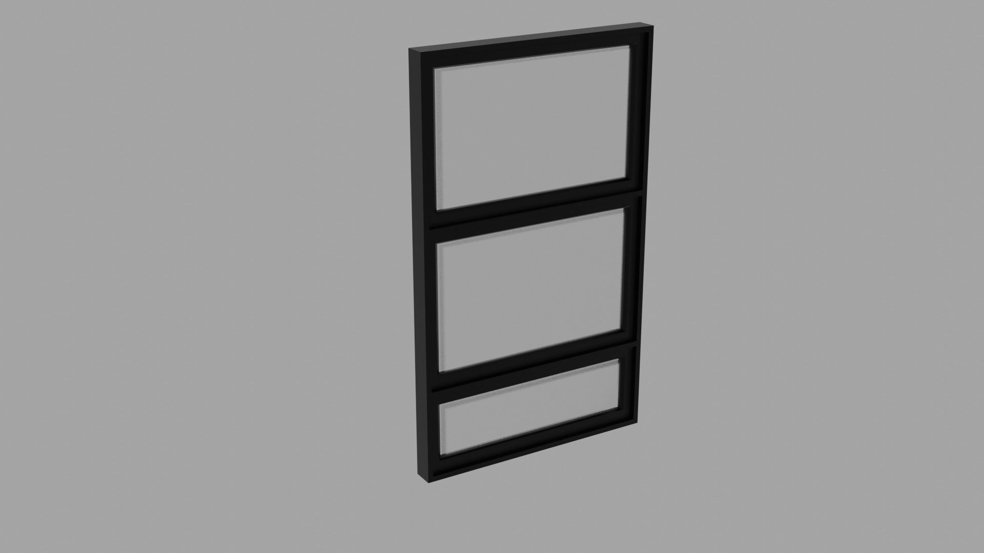 Aluminum Window Geometry Nodes Low-poly 3D model_23