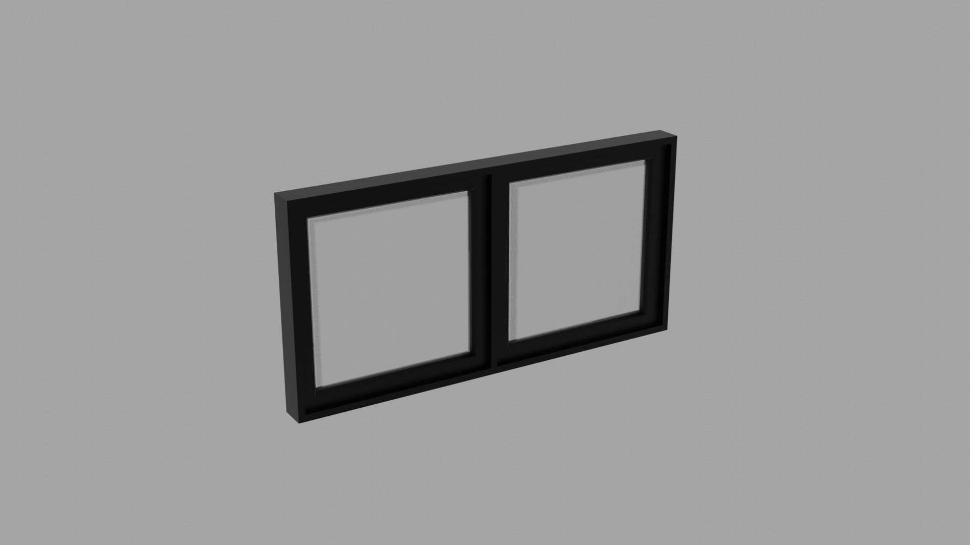 Aluminum Window Geometry Nodes Low-poly 3D model_3
