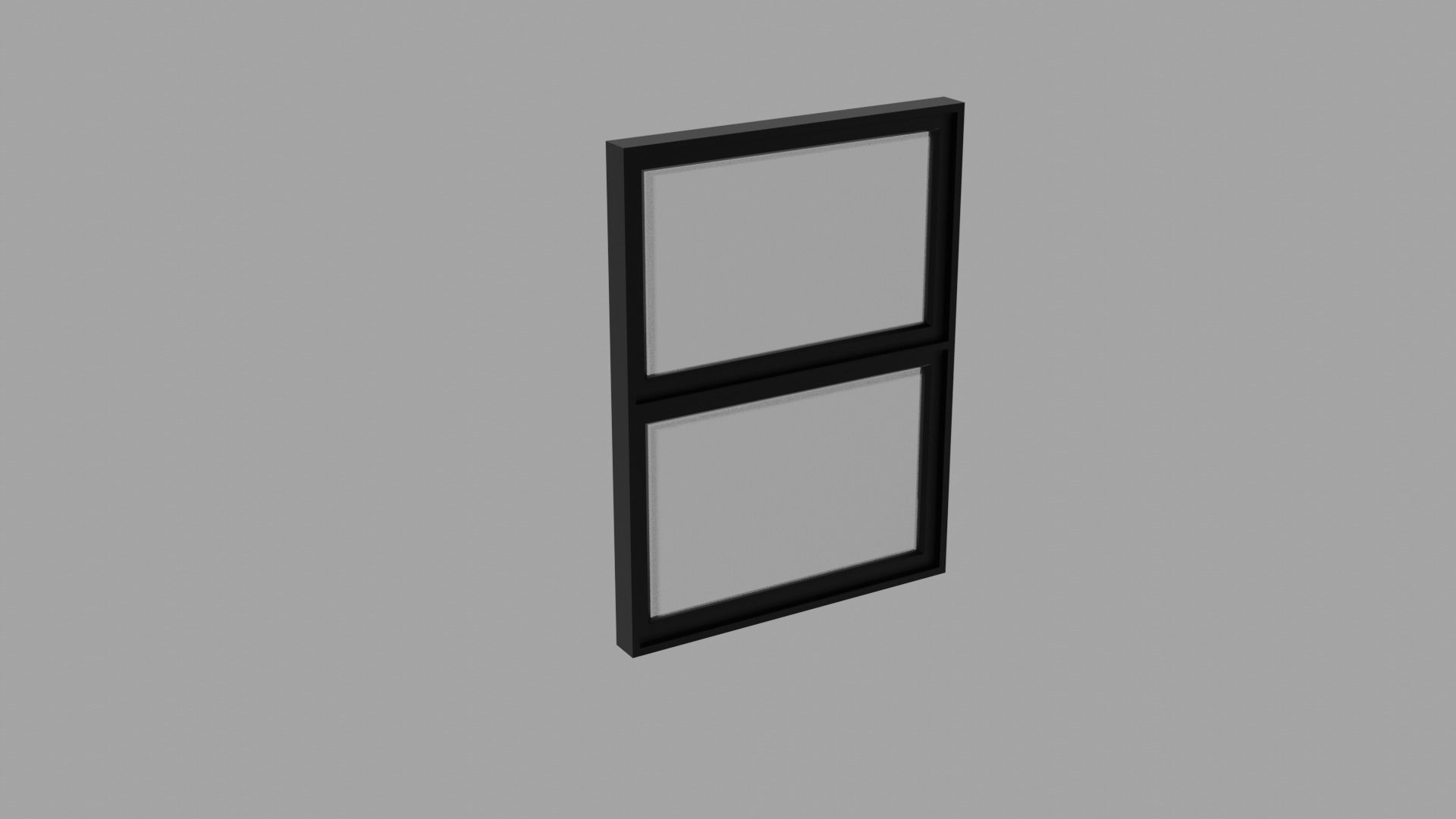 Aluminum Window Geometry Nodes Low-poly 3D model_16