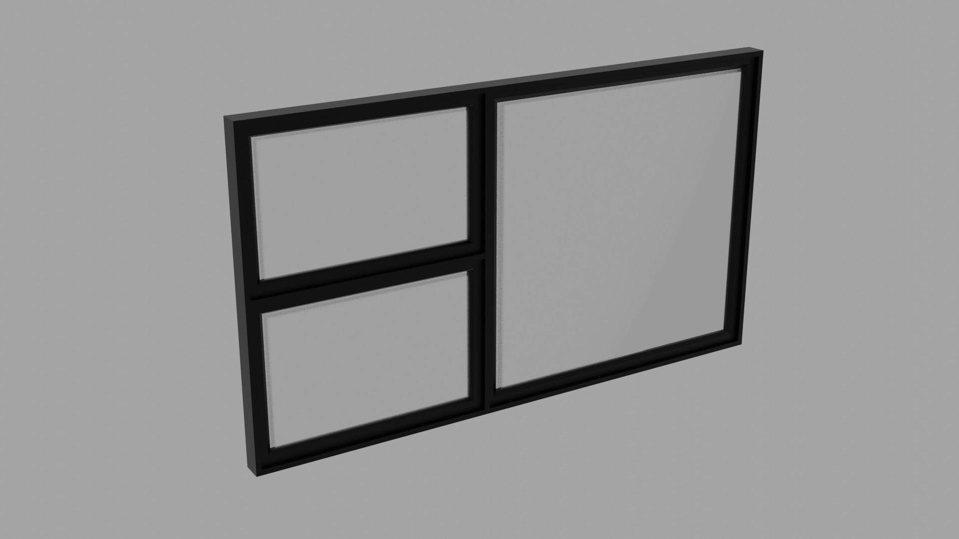 Aluminum Window Geometry Nodes Low-poly 3D model_20