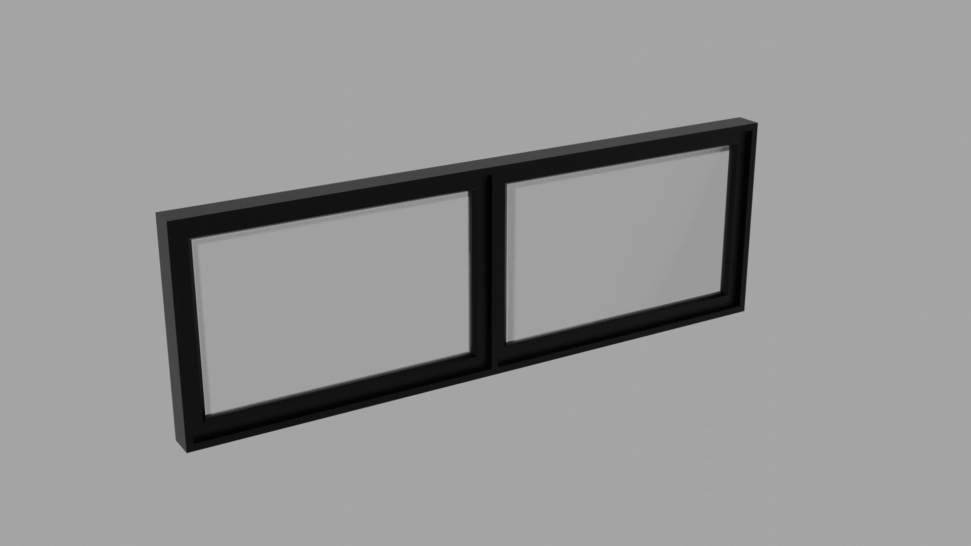 Aluminum Window Geometry Nodes Low-poly 3D model_5