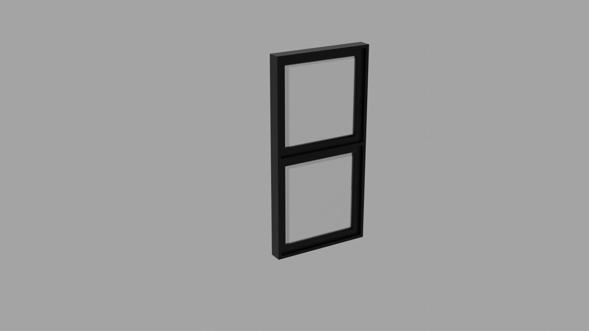 Aluminum Window Geometry Nodes Low-poly 3D model_15