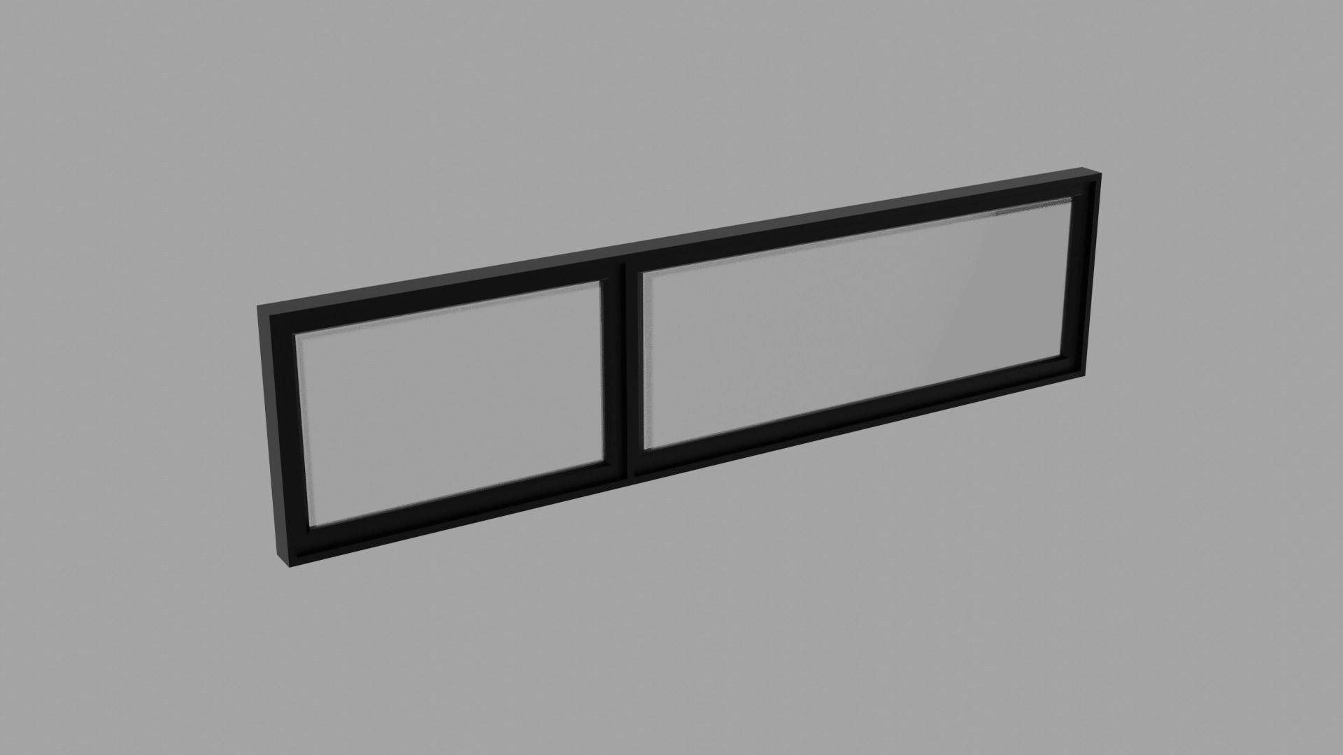 Aluminum Window Geometry Nodes Low-poly 3D model_7