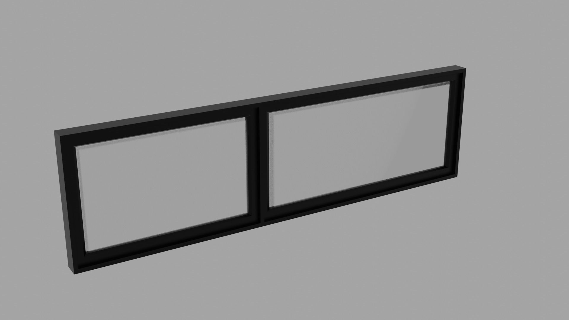 Aluminum Window Geometry Nodes Low-poly 3D model_6