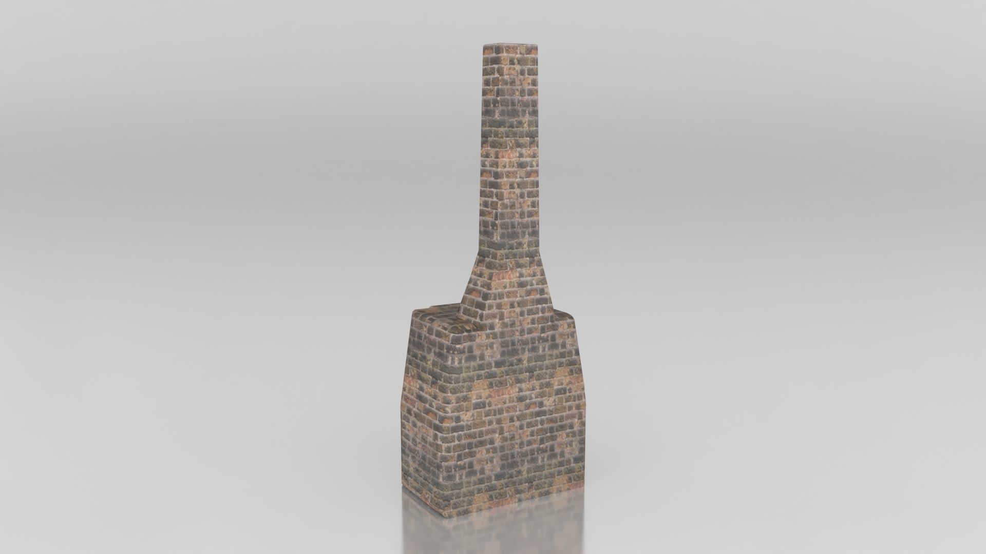 Medieval Brick Furnace Low-poly 3D model_3