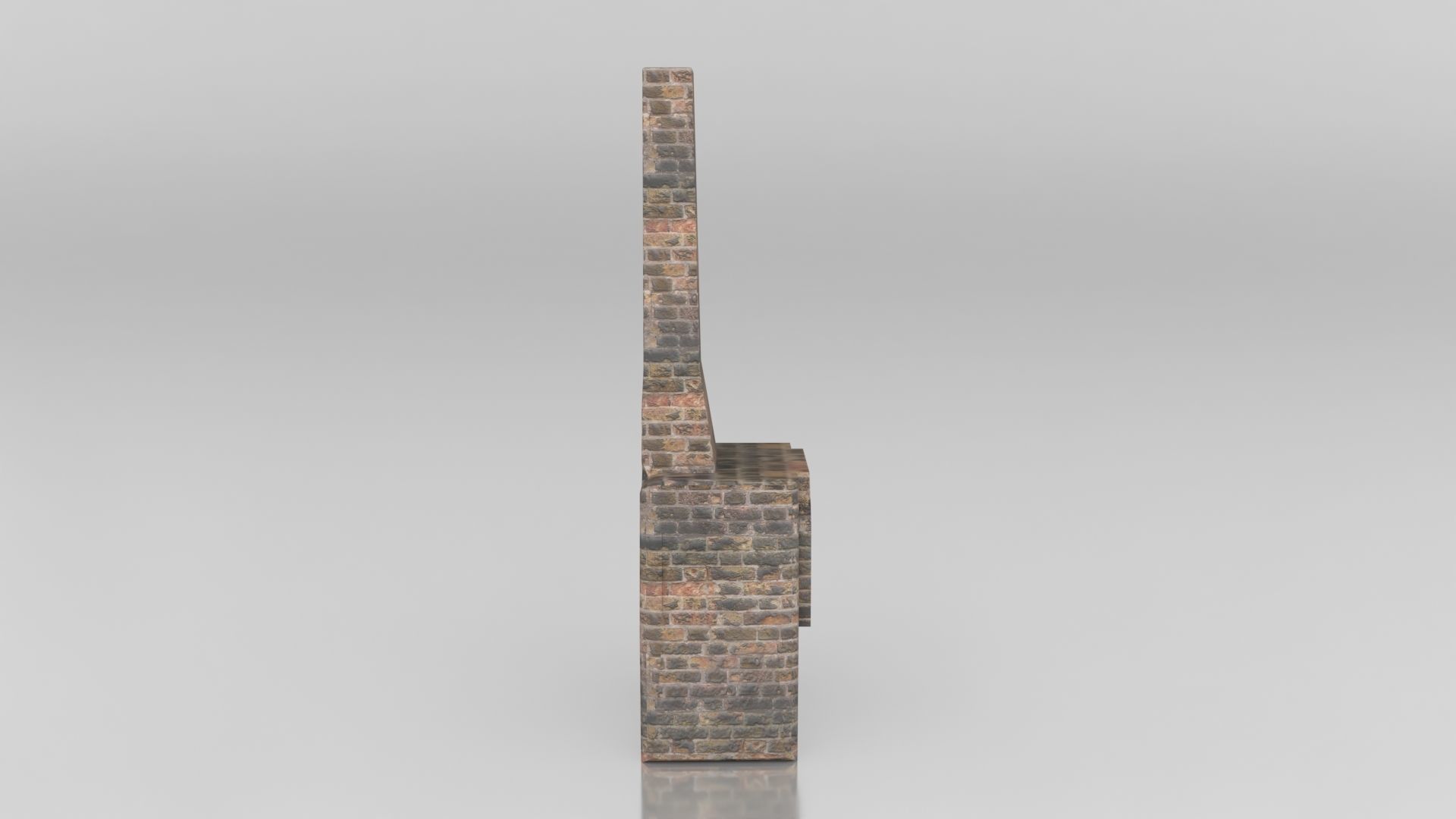 Medieval Brick Furnace Low-poly 3D model_5
