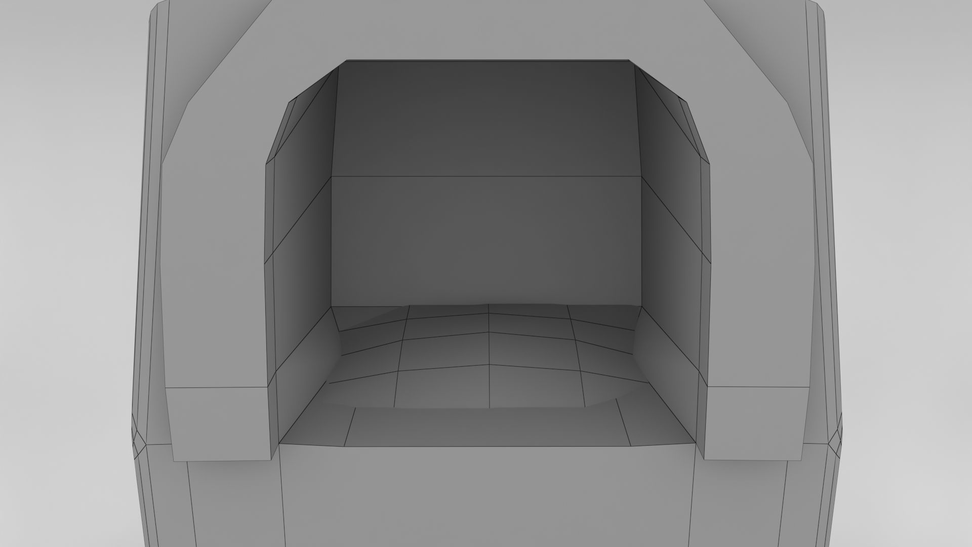 Medieval Brick Furnace Low-poly 3D model_7