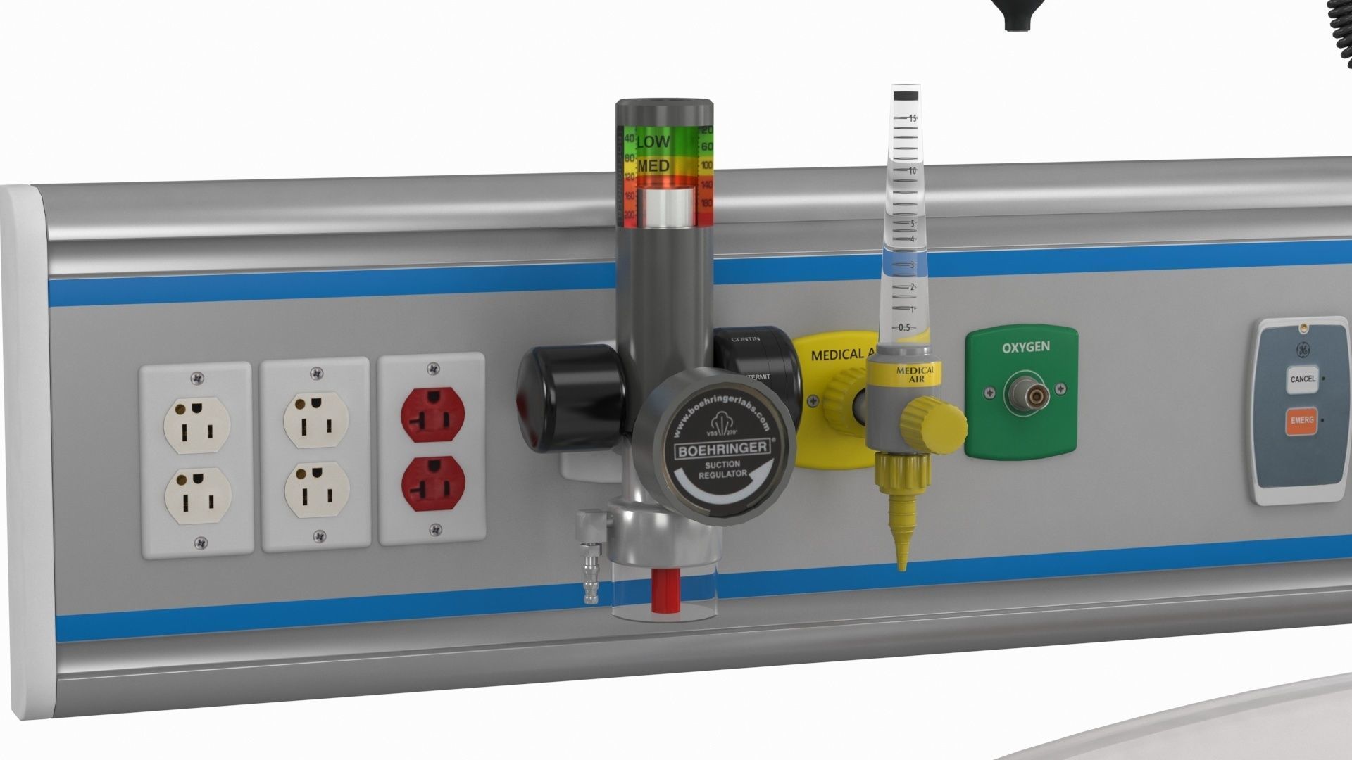 ICU Equipment Low-poly 3D model_10