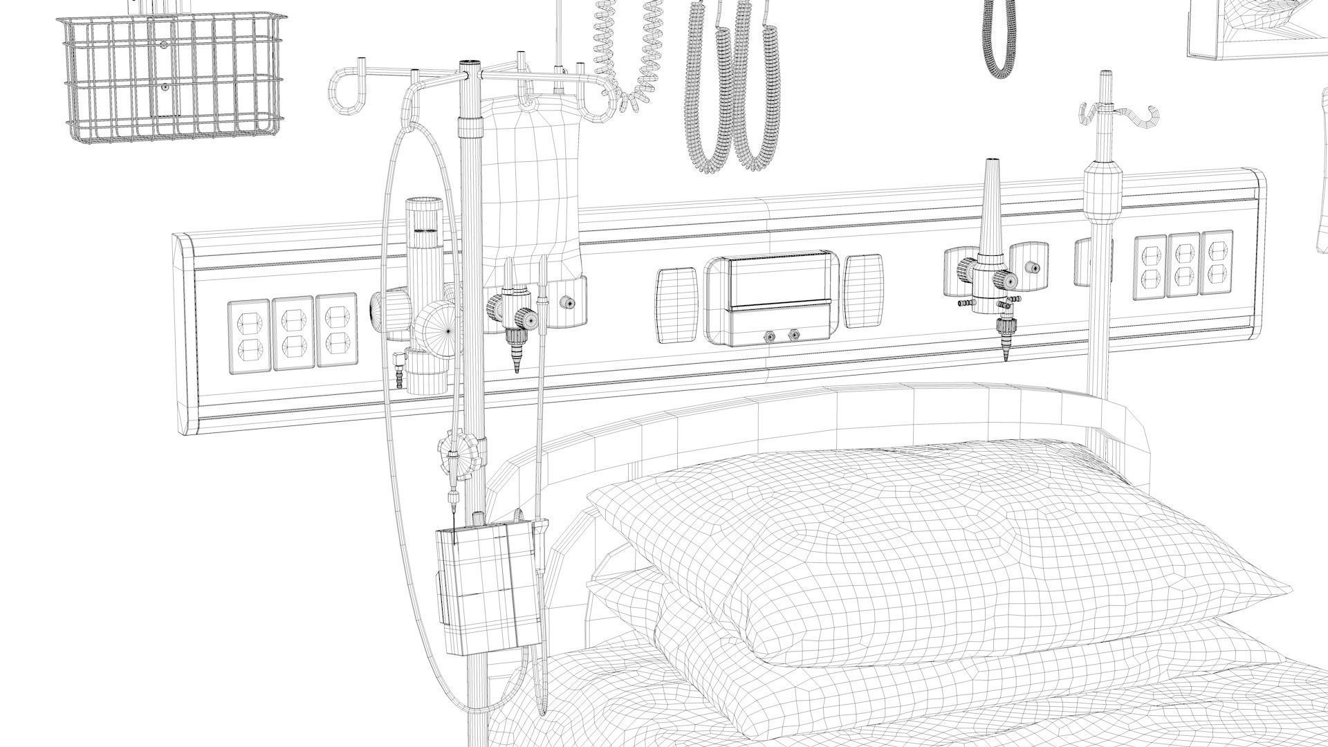 ICU Equipment Low-poly 3D model_21