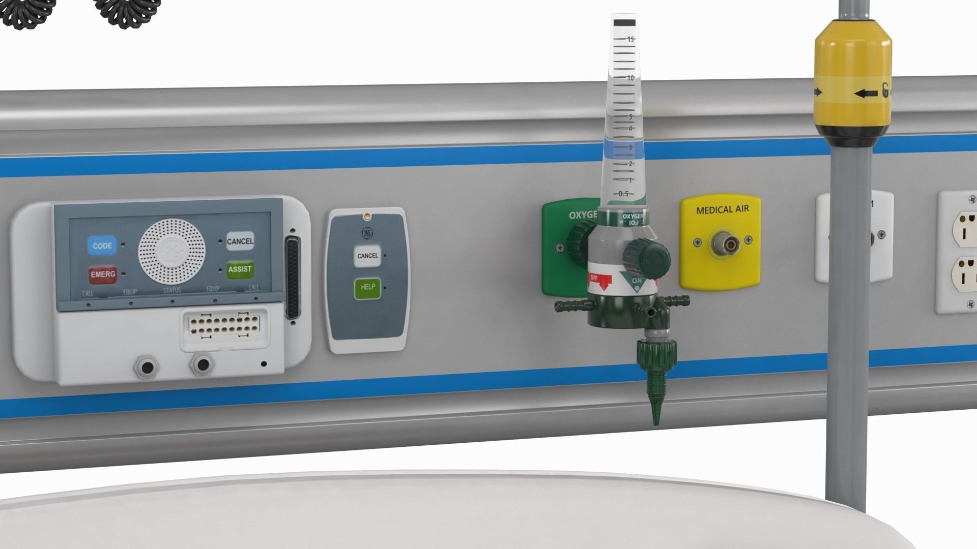 ICU Equipment Low-poly 3D model_11