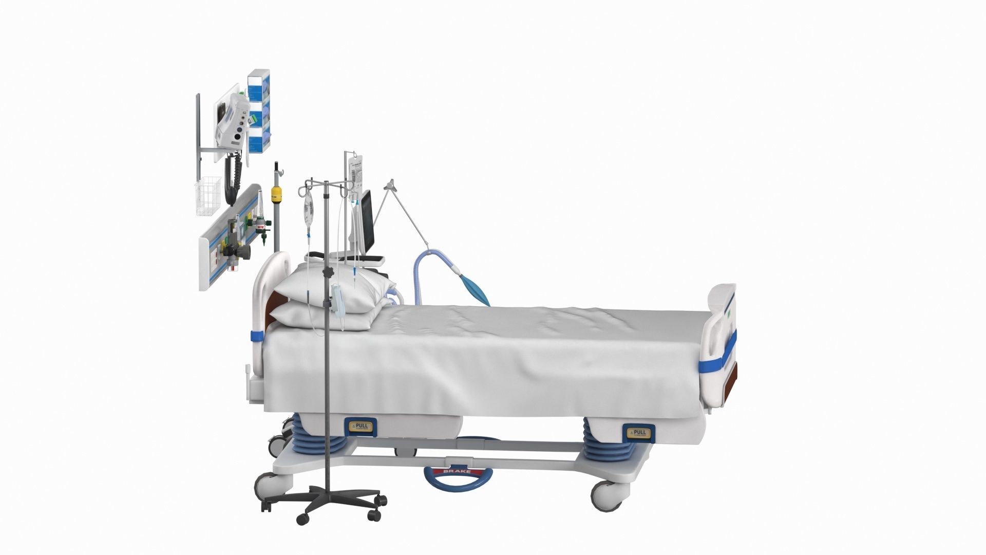 ICU Equipment Low-poly 3D model_4