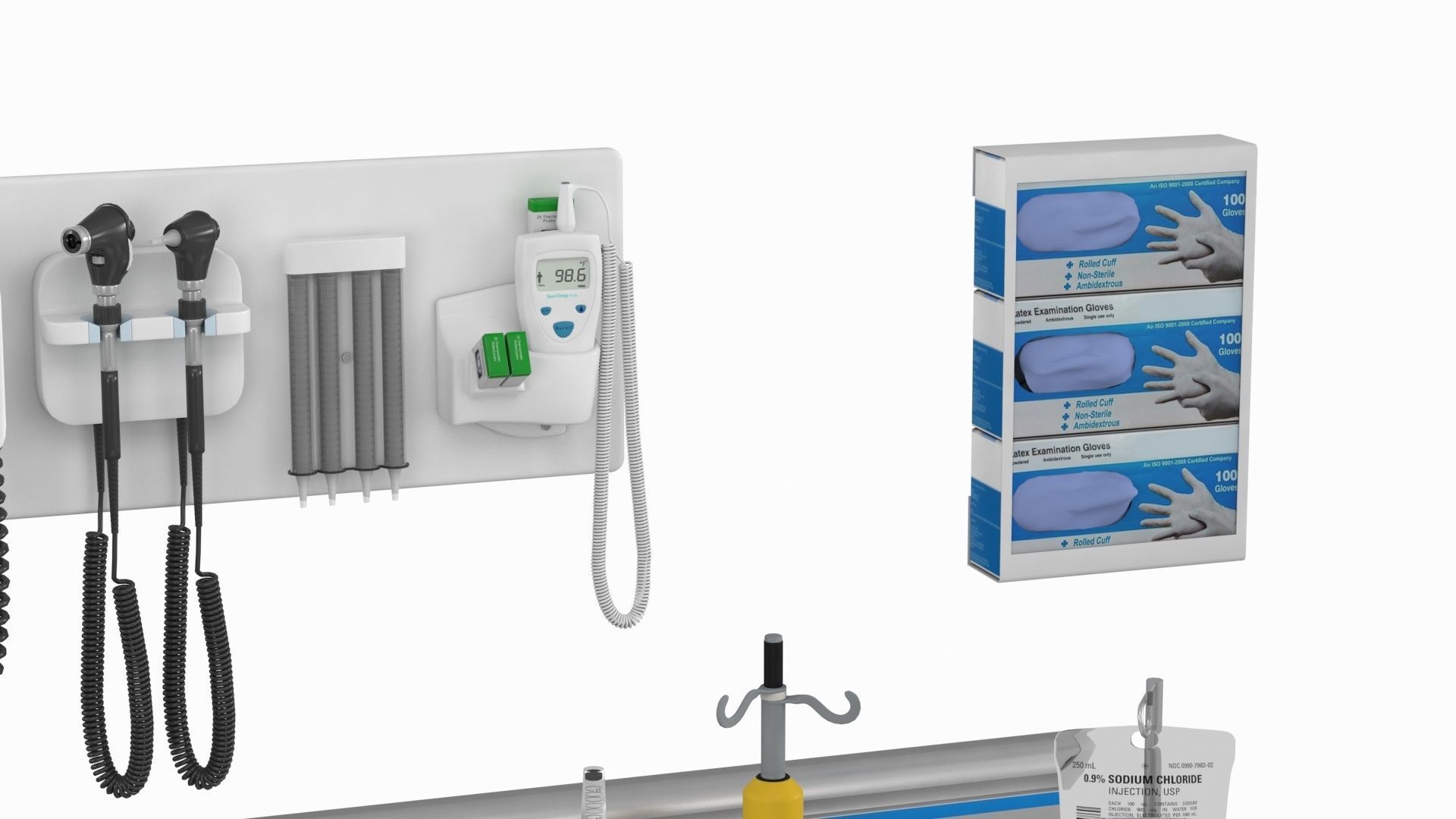 ICU Equipment Low-poly 3D model_9