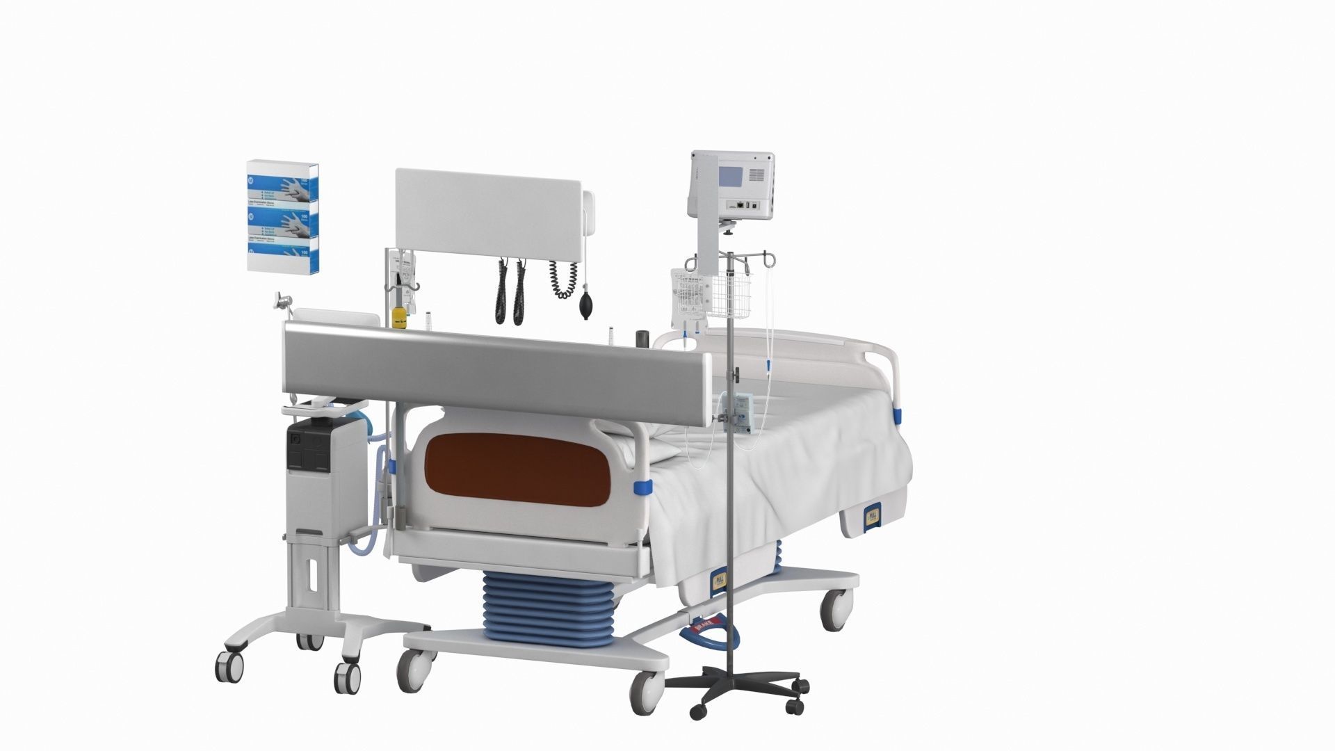 ICU Equipment Low-poly 3D model_6
