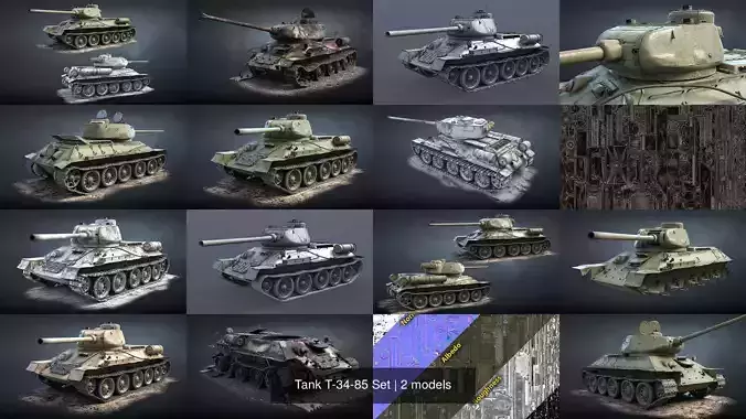 Tank T-34-85 Set