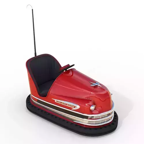Retro bumper car 3D model