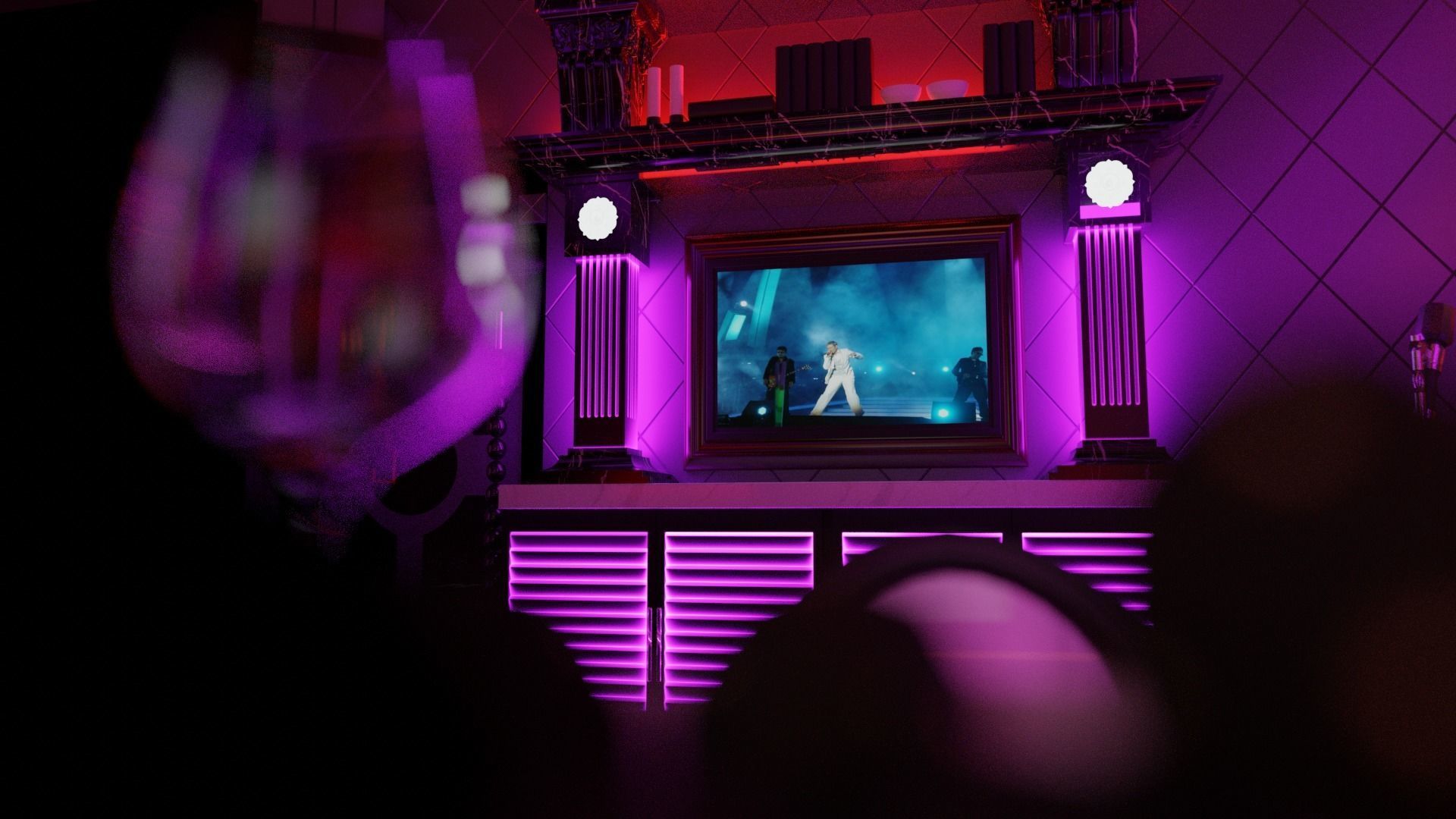 KTV room 3D model 3D model_8