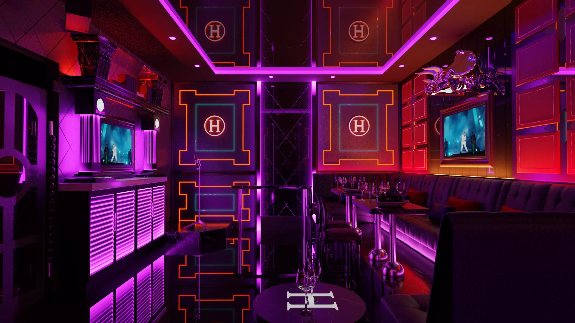 KTV room 3D model 3D model_0