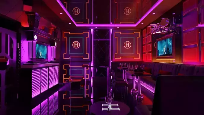 KTV room 3D model 3D model