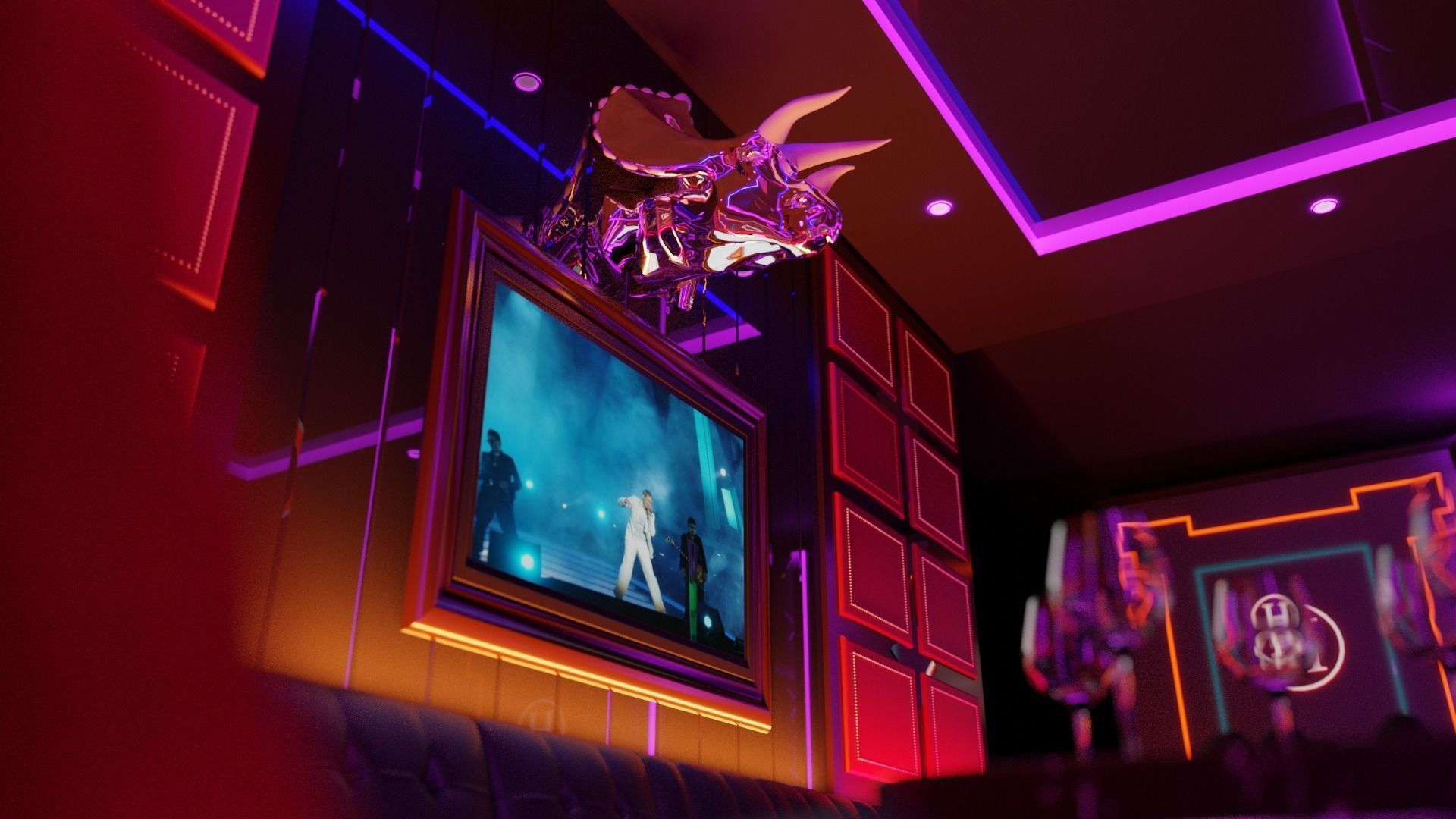 KTV room 3D model 3D model_7