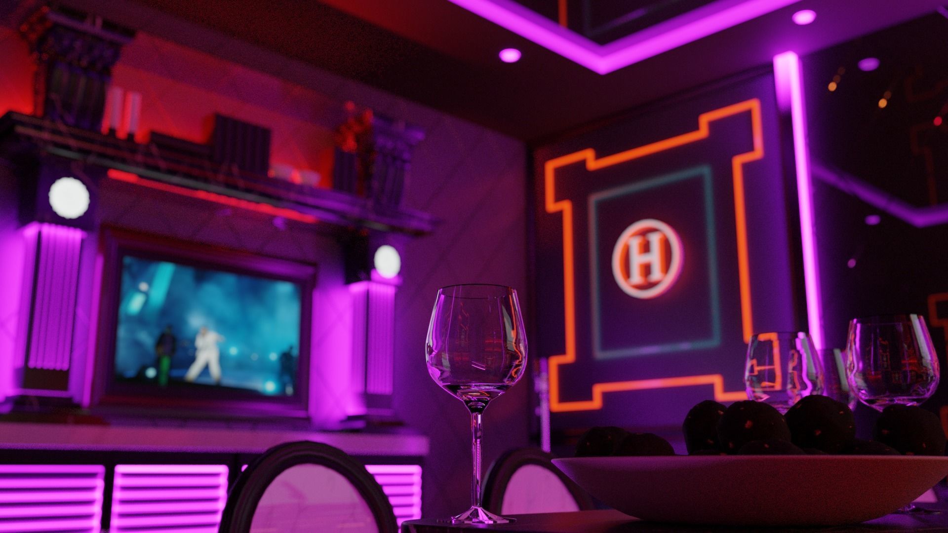 KTV room 3D model 3D model_5