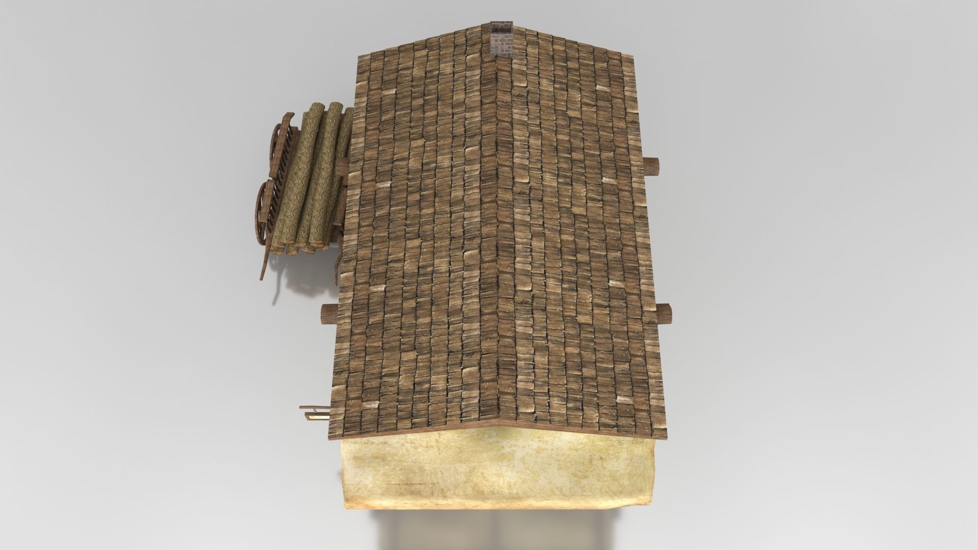 Medieval Blacksmith Shop Low-poly 3D model_4