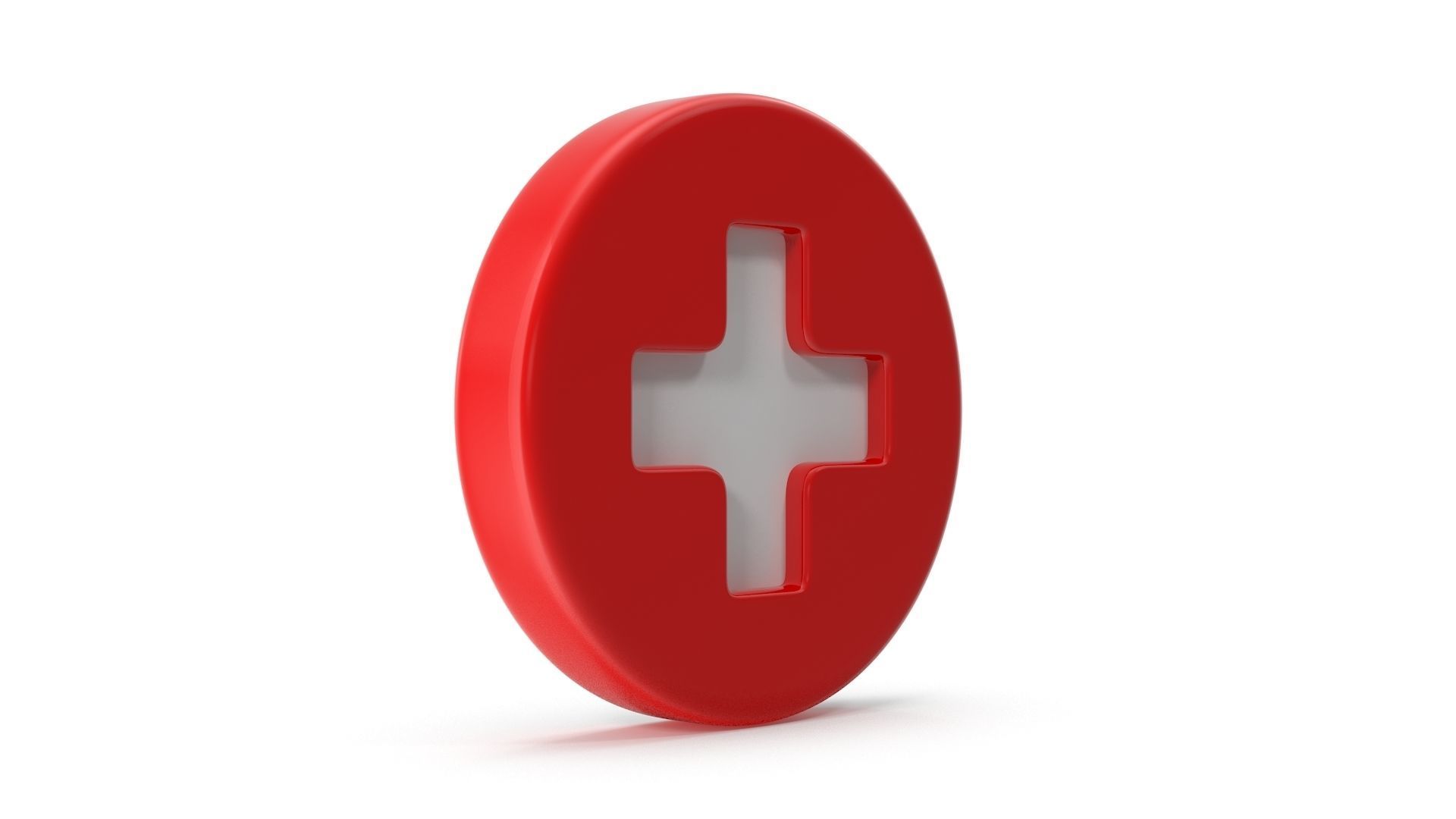 First Aid Icon Low-poly 3D model_4