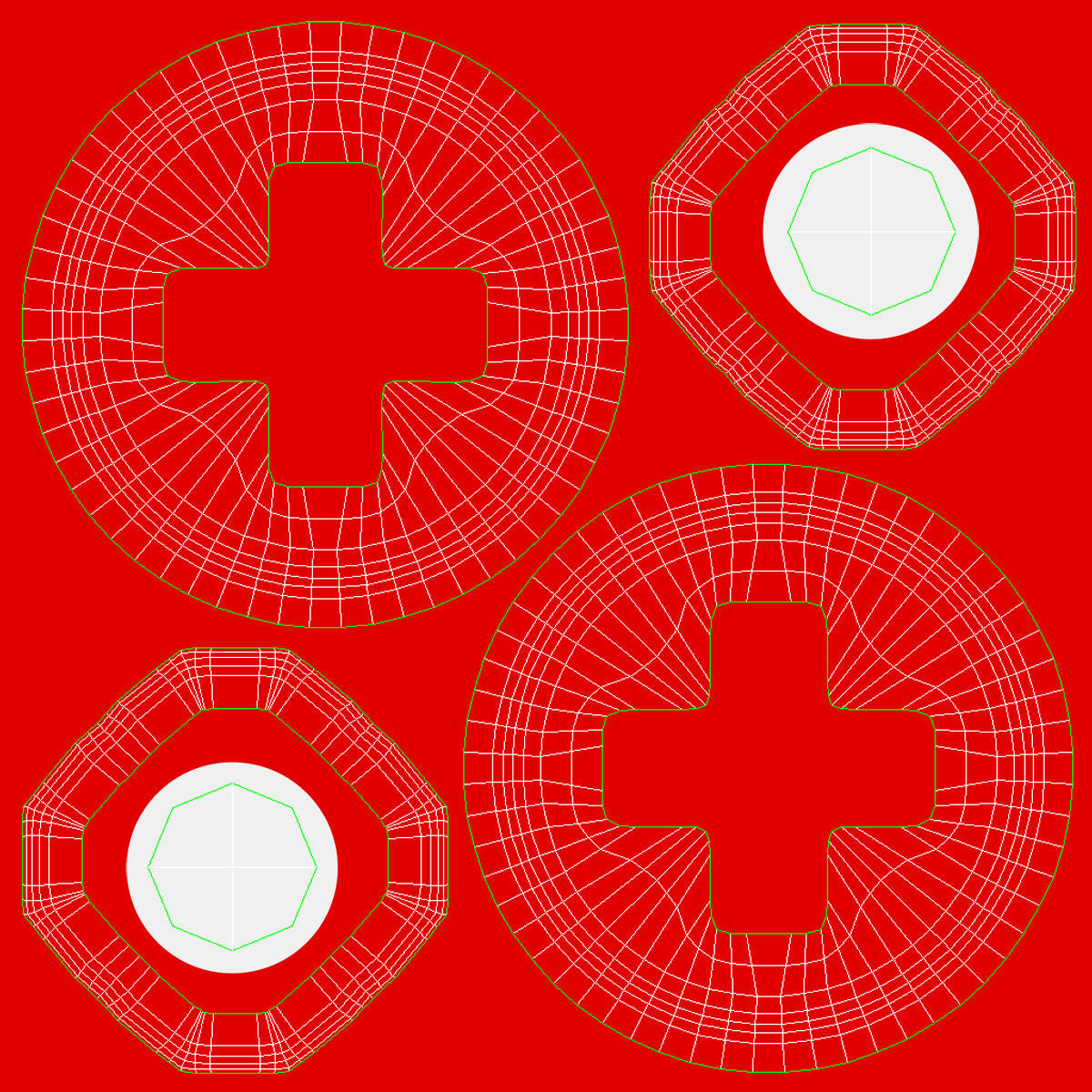 First Aid Icon Low-poly 3D model_7