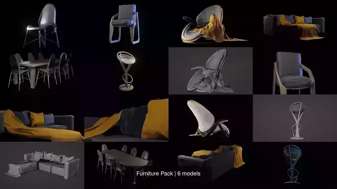 Furniture Pack 3D Model Collection