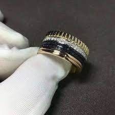 YD141 gold ring with diamonds 3D print model_14