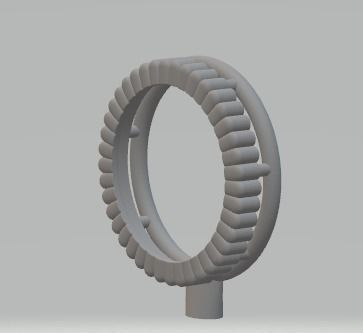 YD141 gold ring with diamonds 3D print model_21