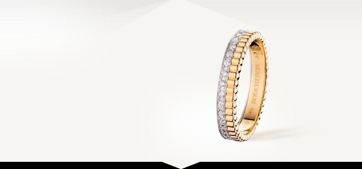 YD141 gold ring with diamonds 3D print model_8