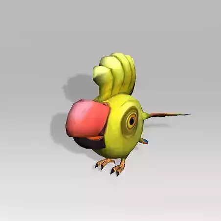 Low Poly Parrot Free low-poly 3D model