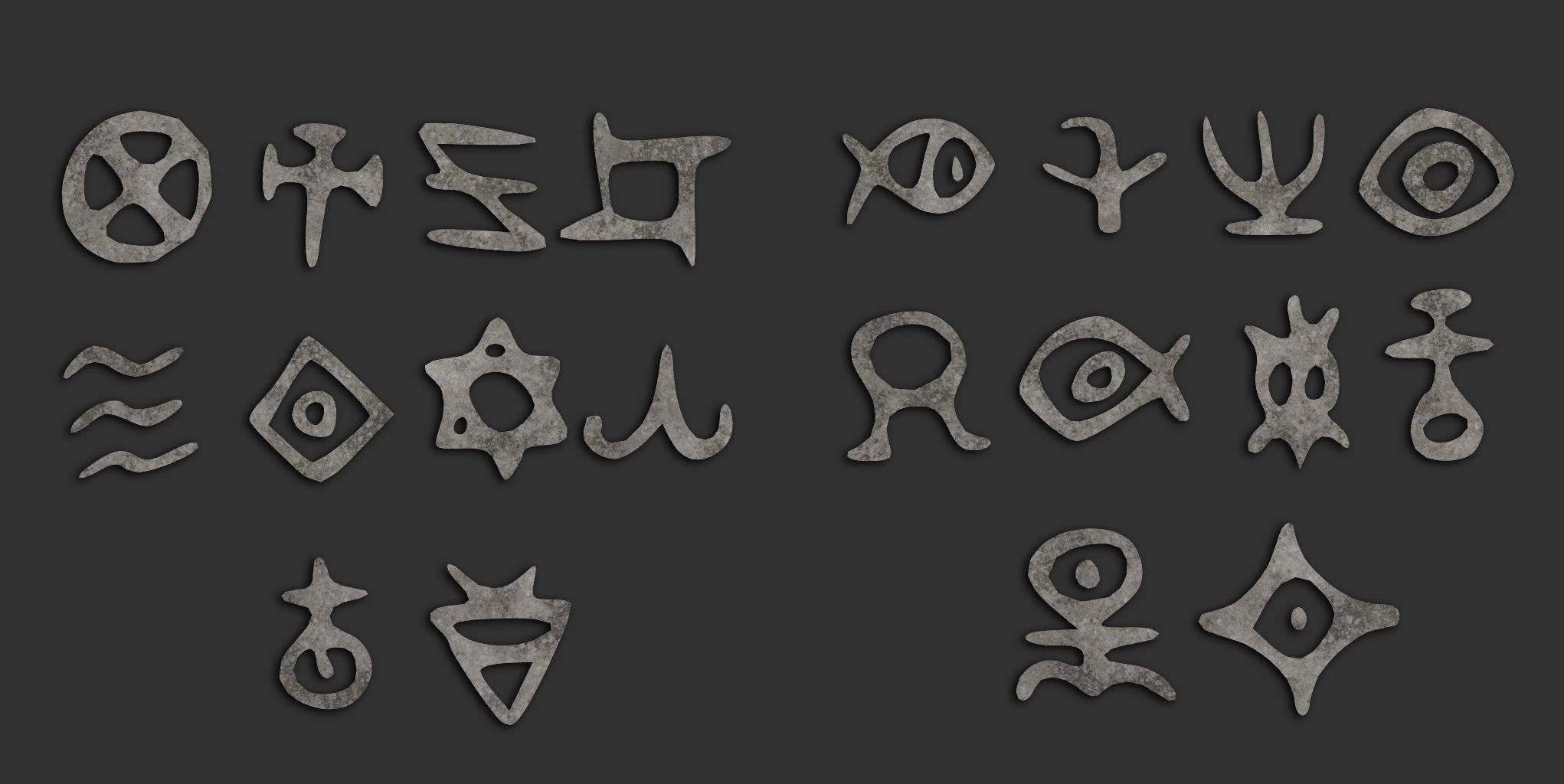 110 Runes Alpha 8K Vol 2 Low-poly 3D model_5