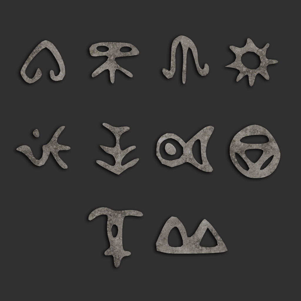 110 Runes Alpha 8K Vol 2 Low-poly 3D model_9