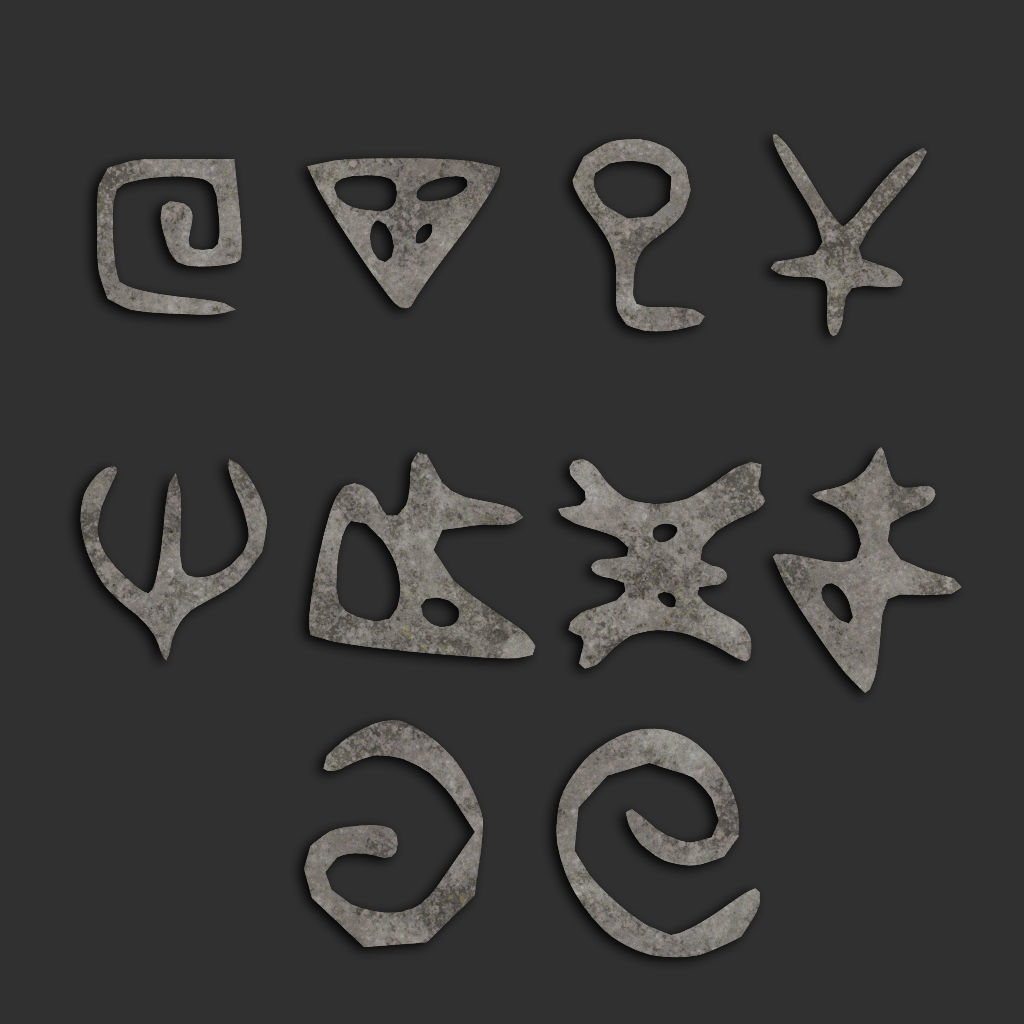 110 Runes Alpha 8K Vol 2 Low-poly 3D model_13