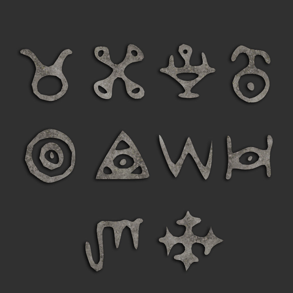 110 Runes Alpha 8K Vol 2 Low-poly 3D model_10