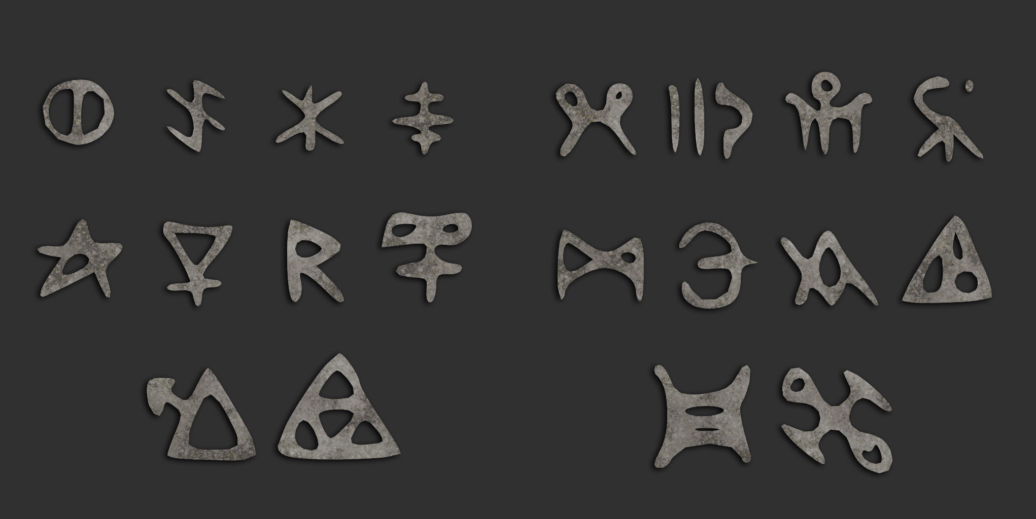 110 Runes Alpha 8K Vol 2 Low-poly 3D model_1