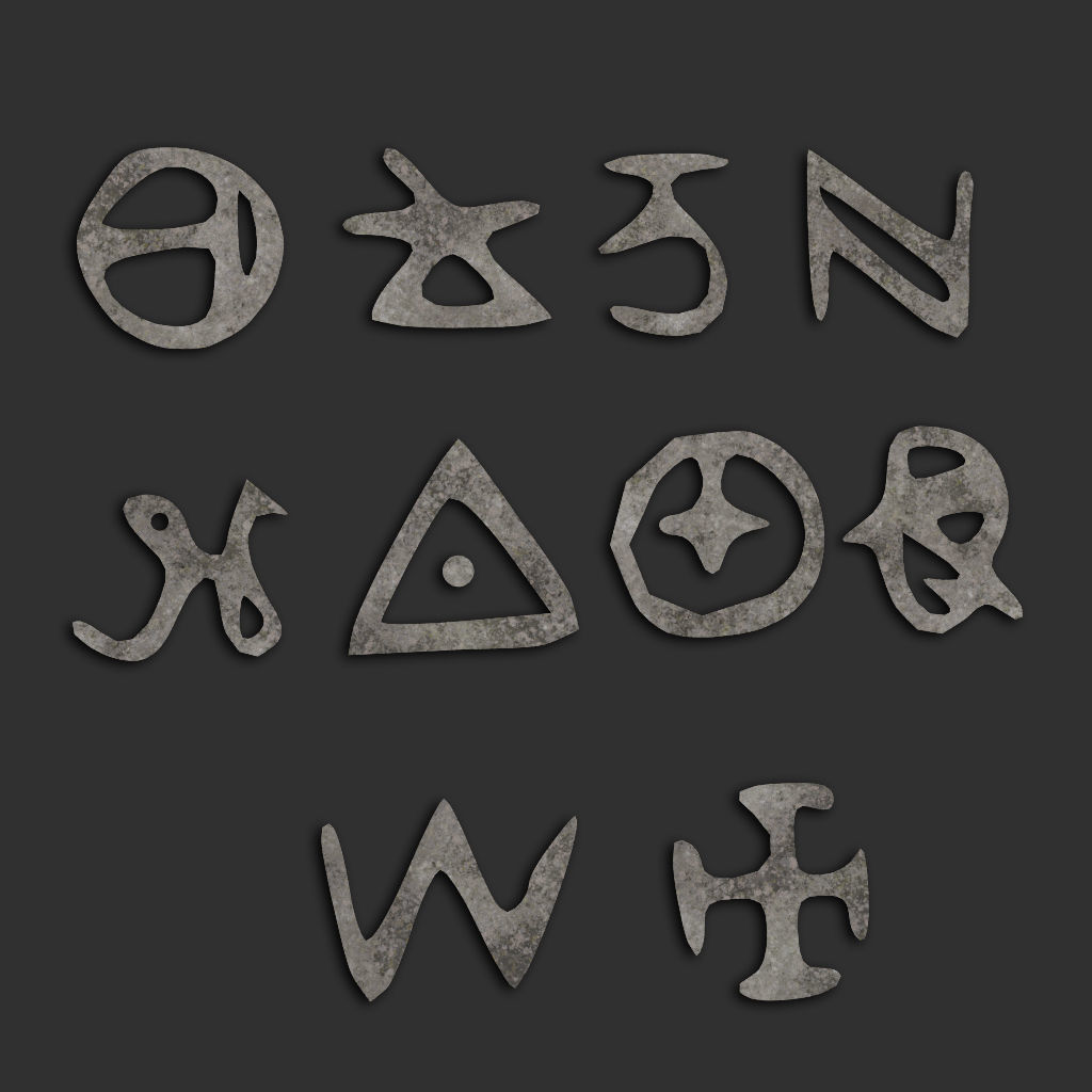 110 Runes Alpha 8K Vol 2 Low-poly 3D model_16