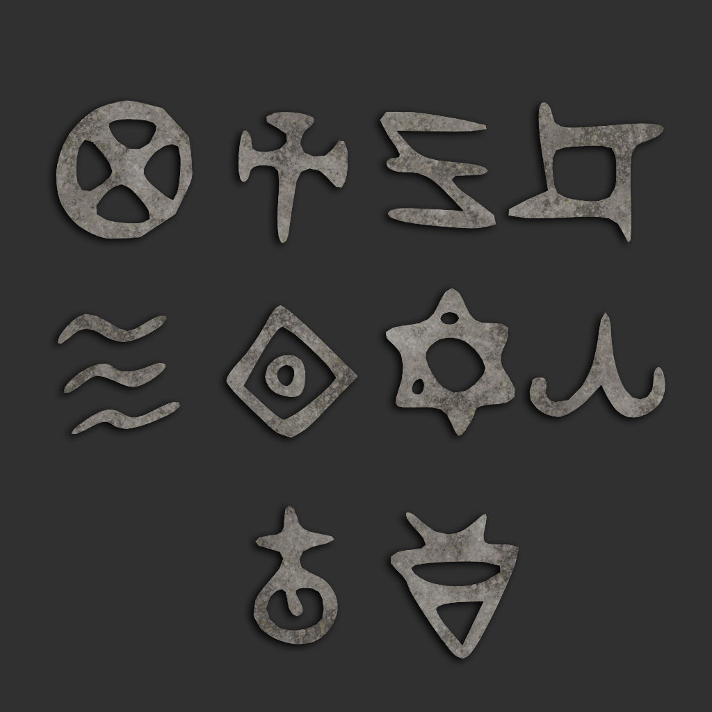 110 Runes Alpha 8K Vol 2 Low-poly 3D model_14