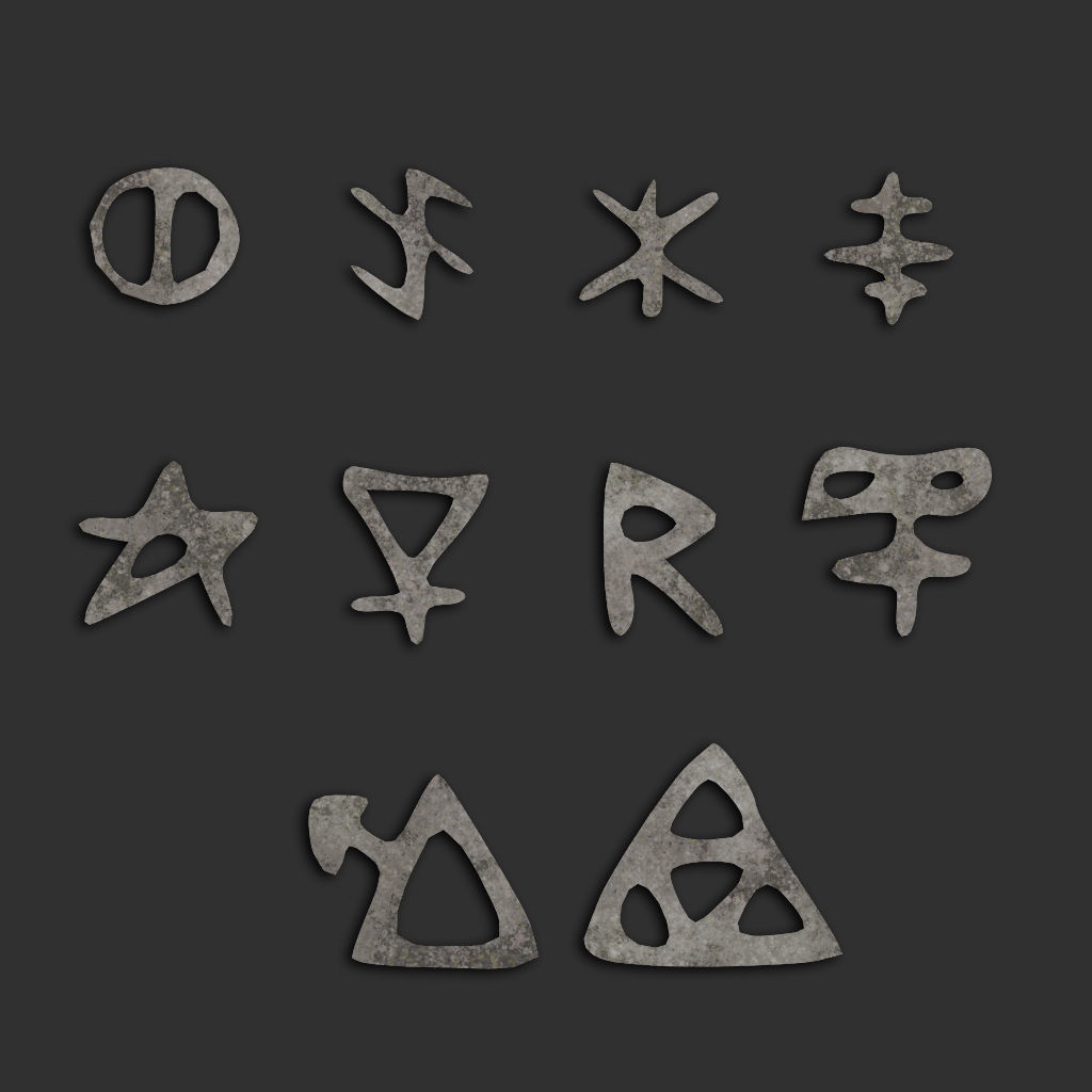 110 Runes Alpha 8K Vol 2 Low-poly 3D model_6