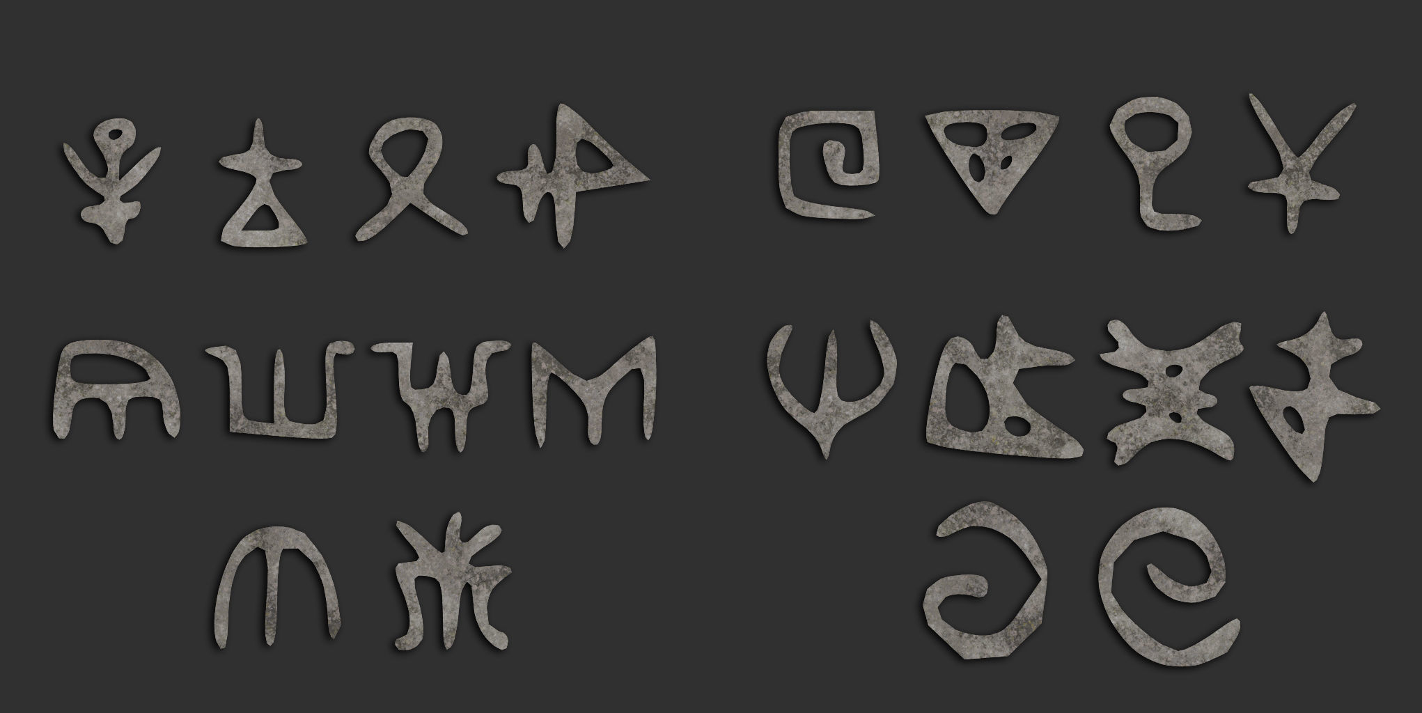 110 Runes Alpha 8K Vol 2 Low-poly 3D model_4