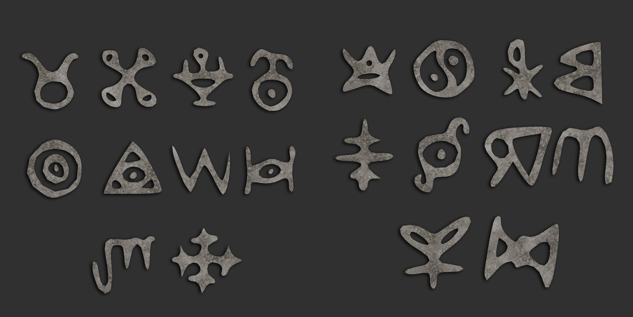 110 Runes Alpha 8K Vol 2 Low-poly 3D model_3